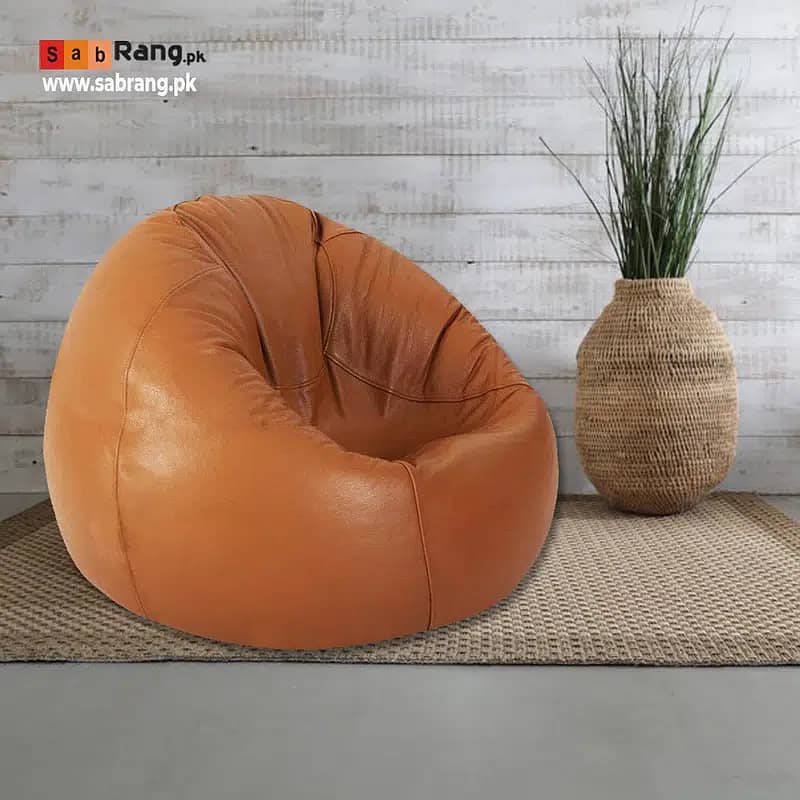 bean bag / leather bean bag / Leather bean bag /sofa cum bed bean bag 9