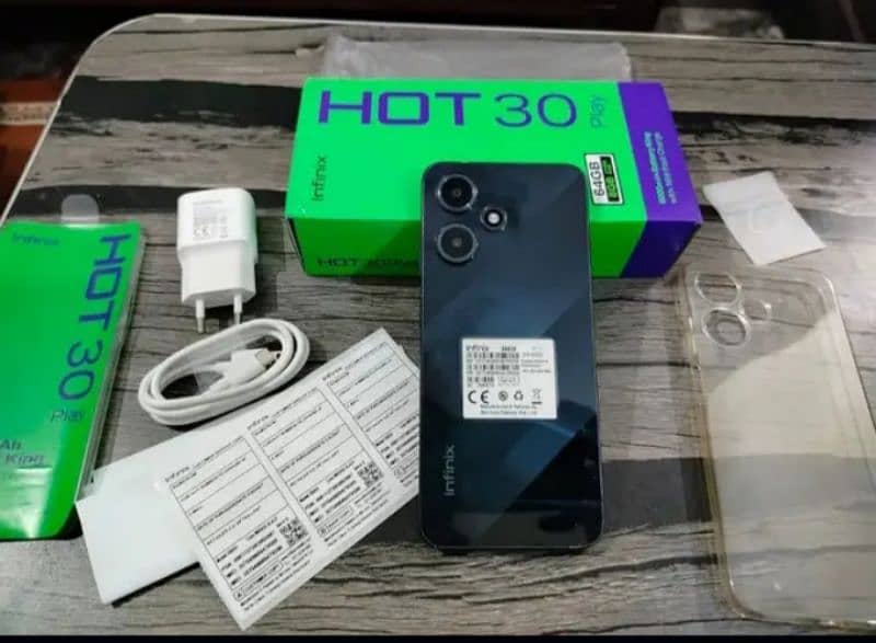 Infinix Hot 30 Play. 6000 mAh Battery . 10 by 10 Condition 1