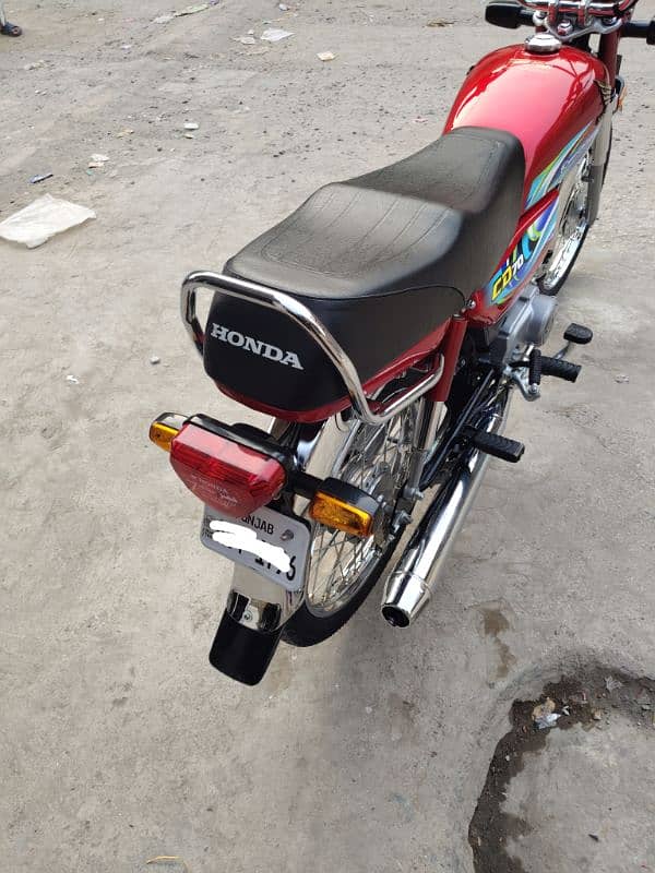 Honda CD 70 2024 7 month Punjab Registered 4000 km driven Brand New 1