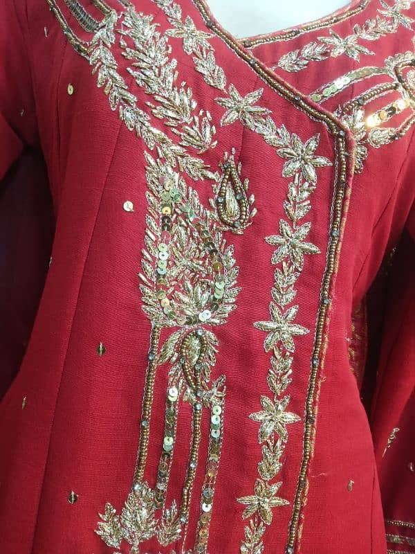 angrkha style shirt,golden ghota hand work 1