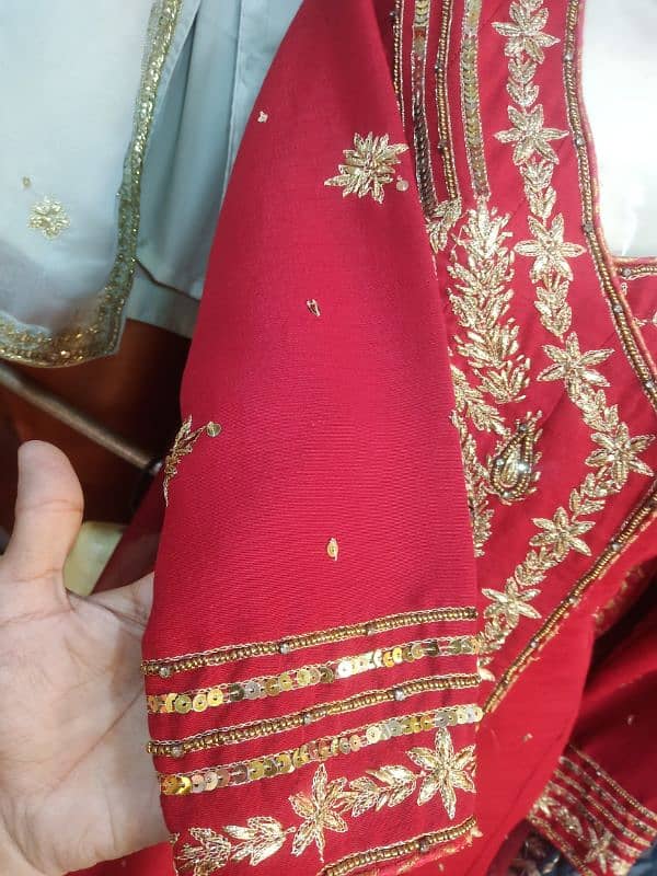 angrkha style shirt,golden ghota hand work 2