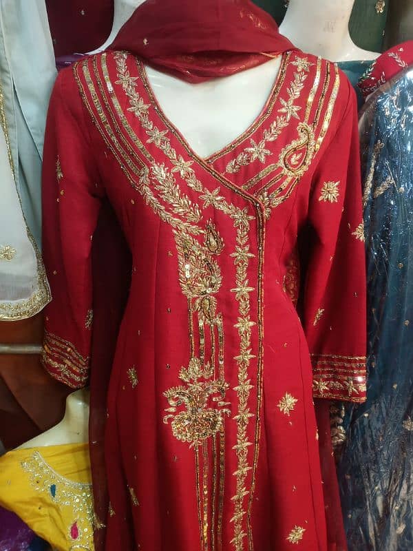 angrkha style shirt,golden ghota hand work 4