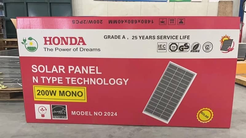 Honda 200W  solar panel New stock Ready 3