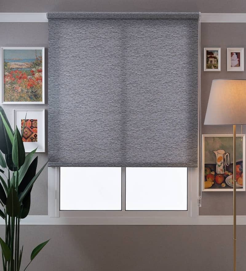 Blinds - Office Blinds - Roller Zebra Blind -  Window Wooden Blinds 7