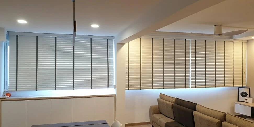 Blinds - Office Blinds - Roller Zebra Blind -  Window Wooden Blinds 8