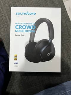 NEW ORIGINAL SOUND CORE SPACE ONE ACTIVE NOISE CANCELLING HEADPHONES.