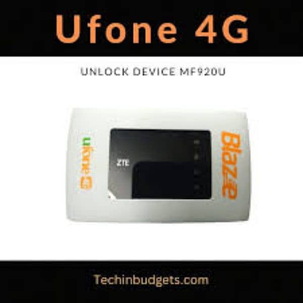 Ufone ZTE unlocked device 0