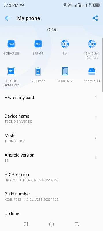 Tecno spark 8c 4