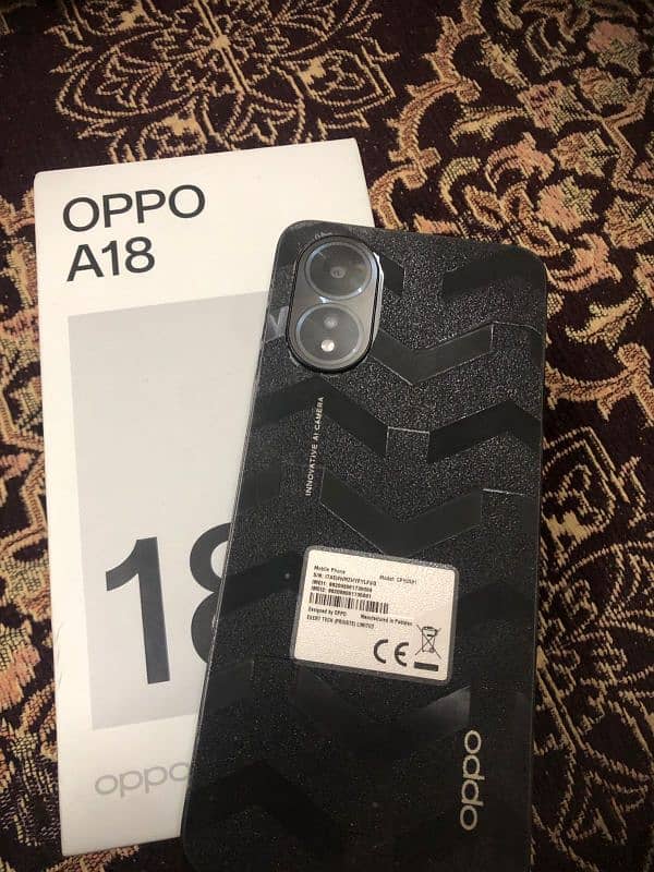 Oppo A18 8+128 black colour Just new 1