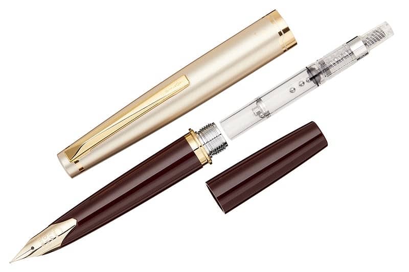 Pilot E95s Fountain Pen - Burgundy/Ivory 3