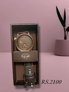 Tomi watch for boys leather strap