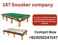 Snooker Table\147 Snooker\Pool\Billiards\All Table\Available