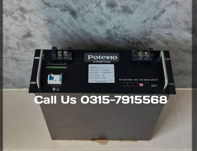 Lithium battery Potevio 48V 100Ah Fresh import 0