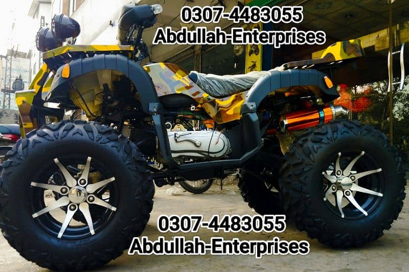 Auto 250cc Self and kick start ATV Quad Bike for sale deliver all Pak 4