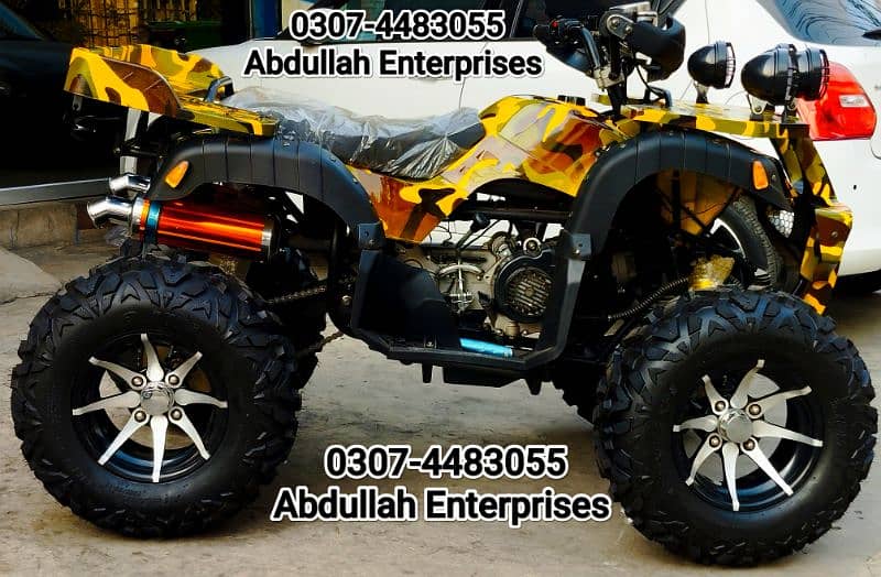 Auto 250cc Self and kick start ATV Quad Bike for sale deliver all Pak 5