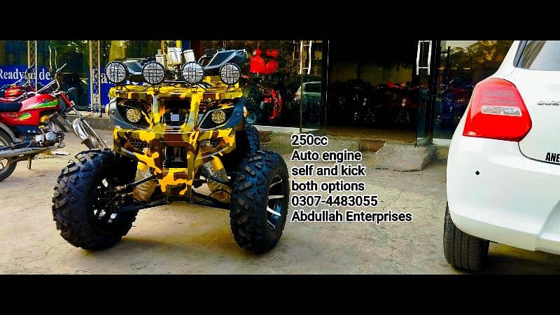 Auto 250cc Self and kick start ATV Quad Bike for sale deliver all Pak 9