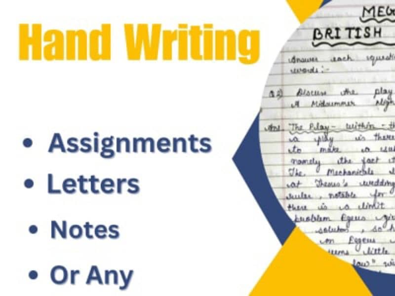 HAND AND PDF  WRITING FOR ASSIGNMENT WORK 1