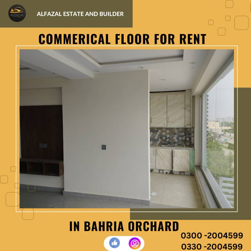 Apartment floor urgent For rent bahria orchard Lahore 4