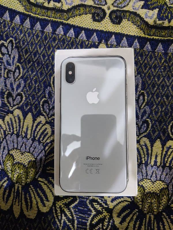 Iphone X PTA Approved With box and cable 1