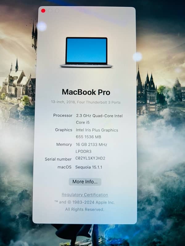 Macbook pro 2018 13inch 2