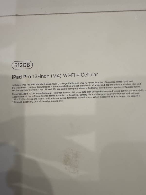 Apple i pad pro  13 inch M4 2