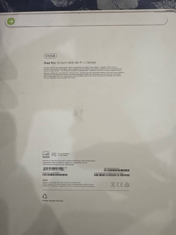 Apple i pad pro  13 inch M4 3