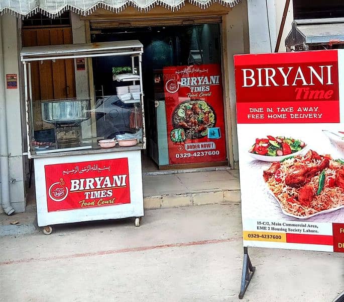 food counter , entrance counter, standee display 0