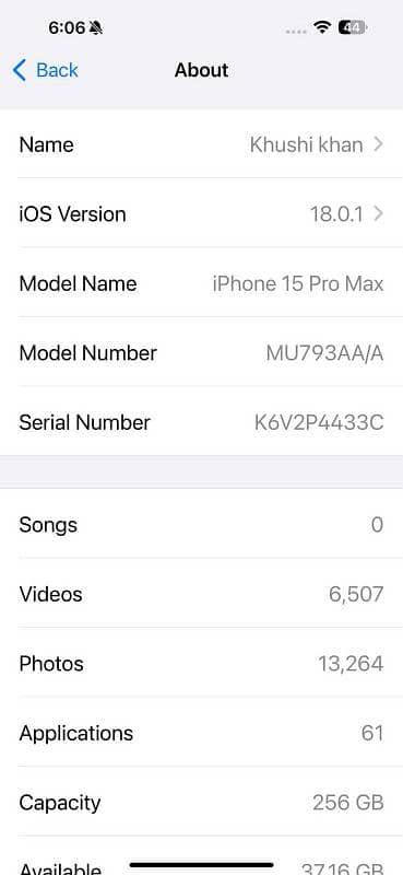 iPhone 15 pro max 256gb 5