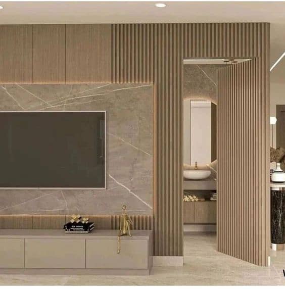 wallpanel - wooden panel -Wpc wall panel-Fluted panel-PVC wall panel 2