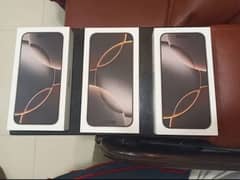 iphone 16 pro max 256gb JV desert titanium box Packed non active