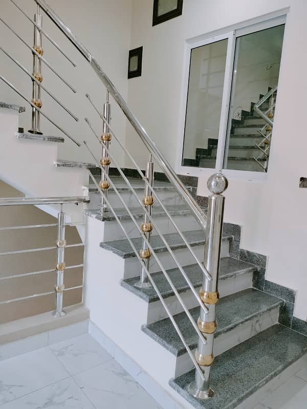 Water Bore Brand New Prime Location Beautiful 6 Marla Double Story House for Sale in AECHS Airport Housing Society Near Gulzare Quid and Express Highway 37