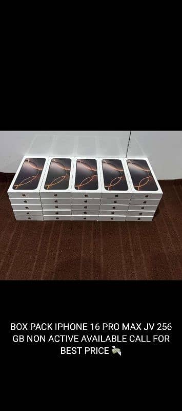 iphone 16 pro max jv 256 GB  All color available 0