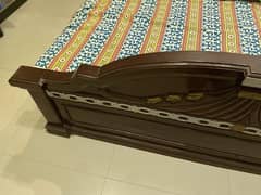 wooden bed