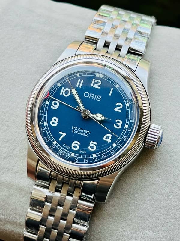 fitting Oris Big Crown Automatic Blue Dial Men's Watch 1