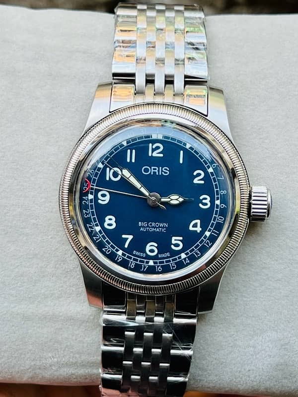 fitting Oris Big Crown Automatic Blue Dial Men's Watch 4