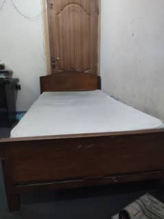 single bed with study table and chair