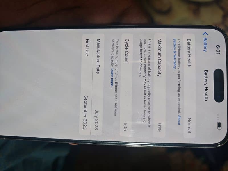 IPhone 15 Pro max 512Gb pta approved Dual physical sim 1