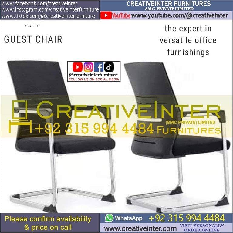 Office chair table study desk guest sofa visitor meeting mesh gaming 17