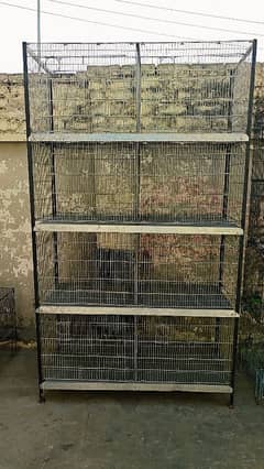 Galvanize Angle 8 portions folding cage for sale size 4*1.5*1.5