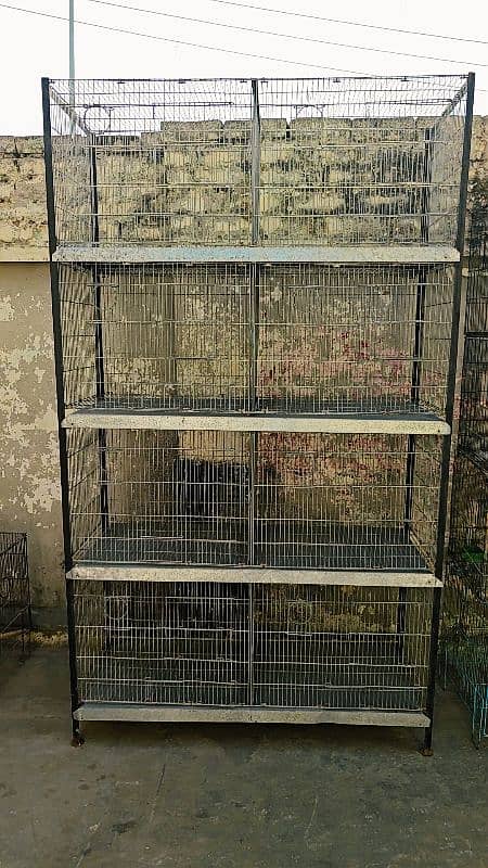 Galvanize Angle 8 portions folding cage for sale size 4*1.5*1.5 0