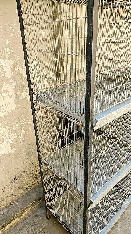 Galvanize Angle 8 portions folding cage for sale size 4*1.5*1.5 3