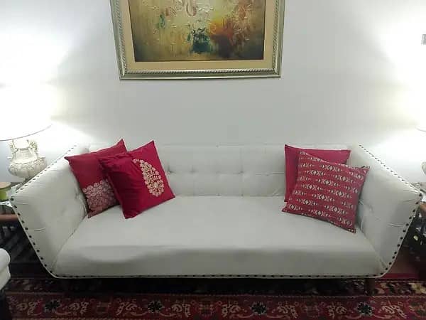 7 seven SEATER TURKISH SOFA SET / white wooden sofa set for sell 4