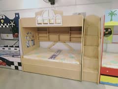 kids bunk bed tripple story