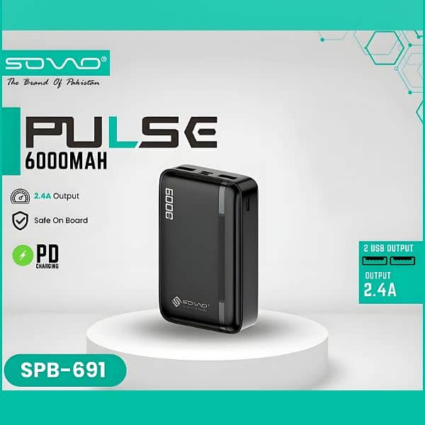 SOVO Brand 100% authentic PowerBank (Free Home Delivery All Pakistan) 0