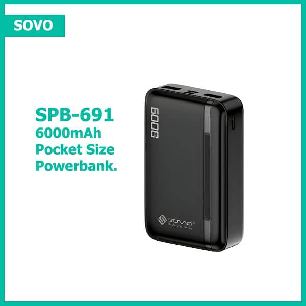 SOVO Brand 100% authentic PowerBank (Free Home Delivery All Pakistan) 2