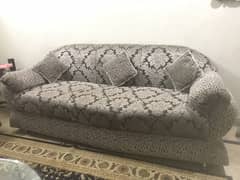 Sweet-Velvet Double shade Sofa Set for Sale-Price not fixed