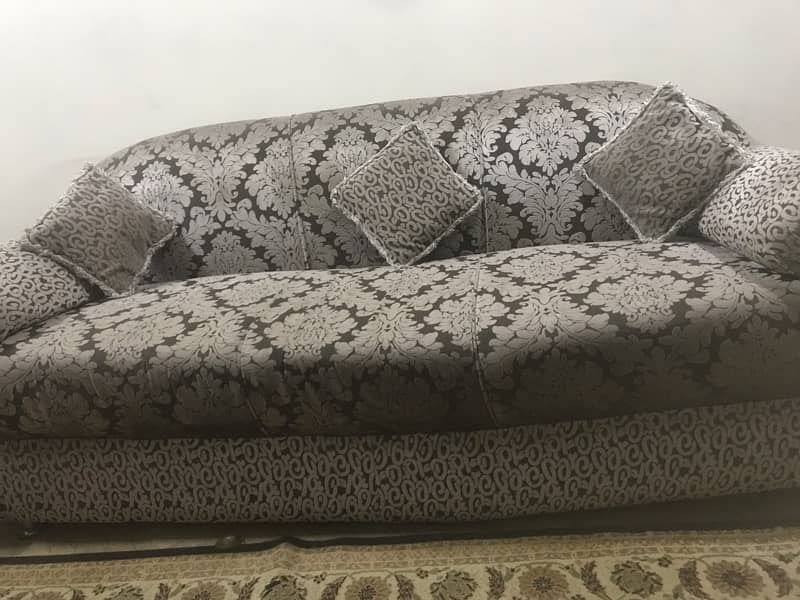 Sweet-Velvet Double shade Sofa Set for Sale-Price not fixed 1