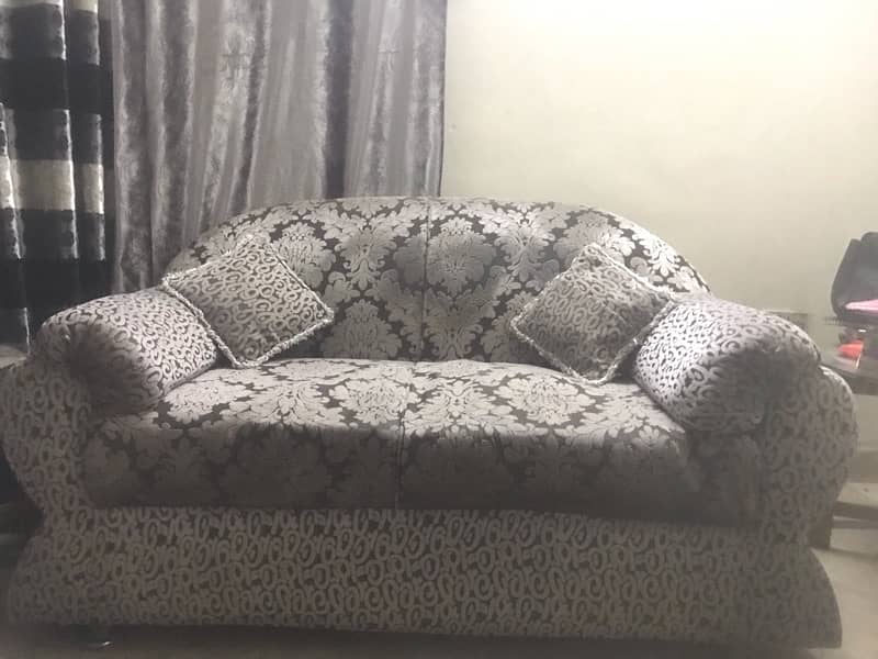 Sweet-Velvet Double shade Sofa Set for Sale-Price not fixed 2