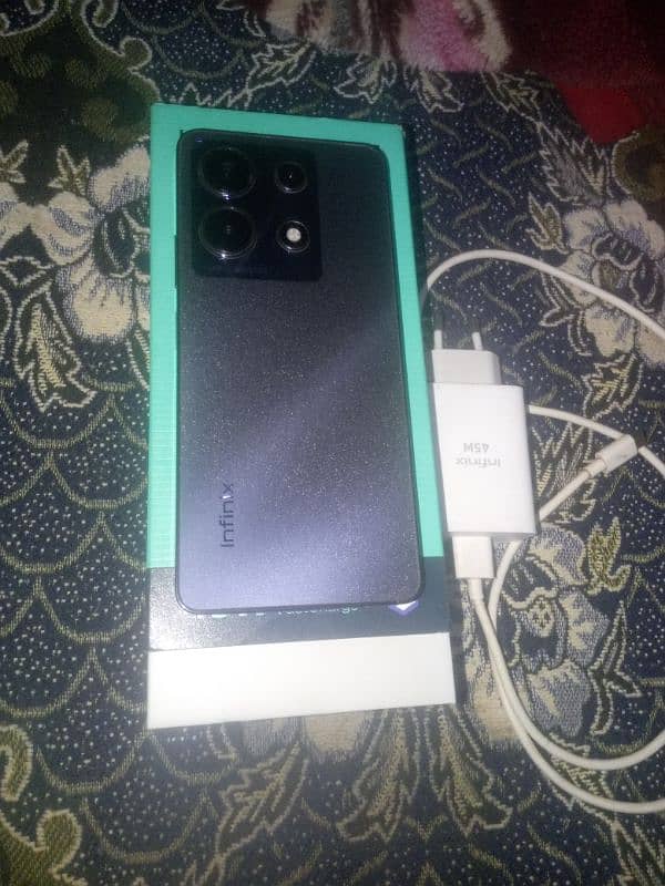 infinix note 30 16/256 new condition 45w charg 03124767415contact 0