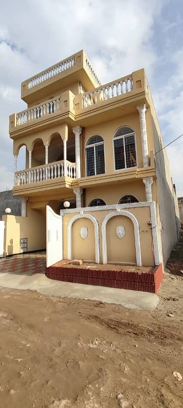 Designer House Beautiful 5 Marla Double Story For Sale Rawalpindi Islamabad Near Gulzare Quid and Islamabad Express Highway 0